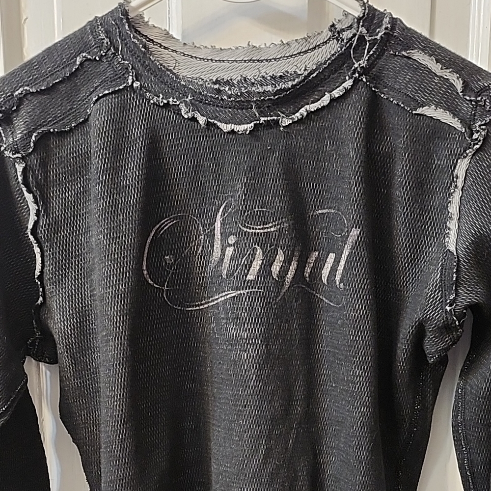 Vintage Sinful Buckle Long Sleeve Shirt Xl